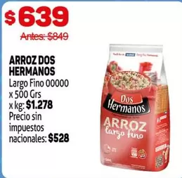Dos Hermanos - ARROZ DOS HERMANOS Largo Fino 00000
