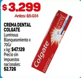 Colgate - CREMA DENTAL