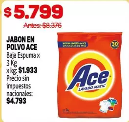 Ace - JABON EN POLVO