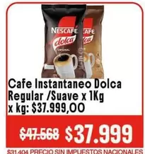 Nescafé - Cafe Instantaneo Dolca Regular/Suave