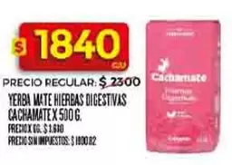 Cachamate - YERBA MATE HIERBAS DIGESTIVAS