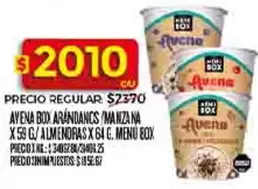 X$ - AVENA BOX ARÁNDANOS/MANZANA X 59 G / ALMENDRAS X 64 G