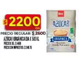 Dia - AZÚCAR ORGÁNICA DIA X 500 G