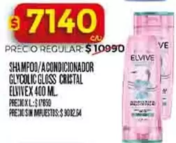 Elvive - SHAMPOO/A CONDICIONADOR GLYCOLIC GLOSS CRISTAL