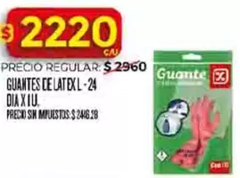 GUANTES DE LATEX L-24