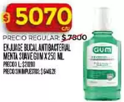 GUM - ENJUAGUE BUCAL ANTIBACTERIAL