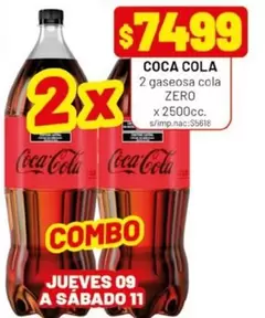 Coca cola - gaseosa cola ZERO