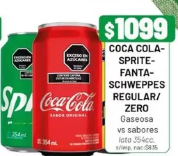Coca cola - COCA-COLA-SPRITE-FANTA-SCHWEPPES REGULAR/ ZERO