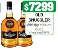 Old Smuggler - Whisky clásico 750cc