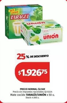 Taraguí - Mate cocido