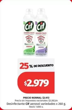 Cif - Desinfectante aerosol