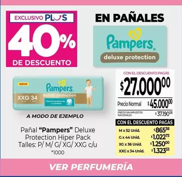 Pampers - Pañal "" Deluxe Protection Hiper Pack