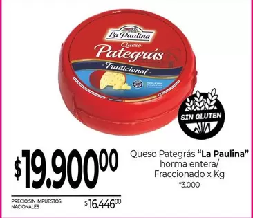 La paulina - Queso Pategrás