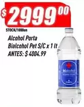 Bialcohol - Alcohol Porta Pet S/C x 1 Lt