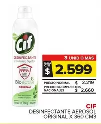 Cif - DESINFECTANTE AEROSOL ORIGINAL