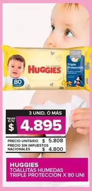 Huggies - Toallitas Húmedas Triple Protección