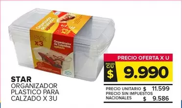 Star - ORGANIZADOR PLASTICO PARA CALZADO