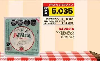 Bavaria - QUESO AZUL TROZADO