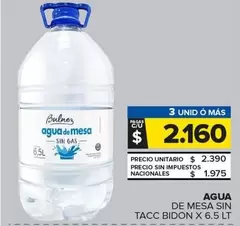 Bulnez - AGUA DE MESA SIN GAS BIDON