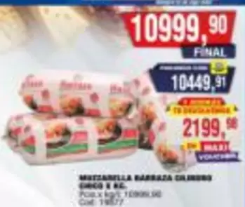 Barraza - MOZZARELLA BARRAZA CILINDRO