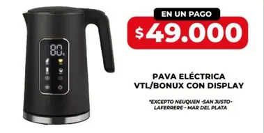Bonux - PAVA ELÉCTRICA VTL/BONUX CON DISPLAY