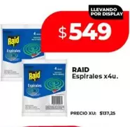 Raid - Espirales x4u