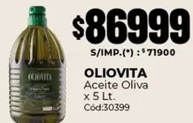 Oliovita - Aceite Oliva x 5 Lt. Cód:30399