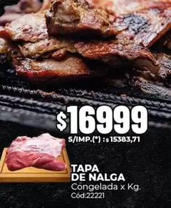 X$ - TAPA DE NALGA Congelada x Kg. Cód:22221