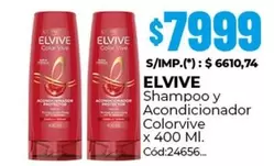 Elvive - Shampoo y Acondicionador Colorvive x 400 Ml. Cód:24656
