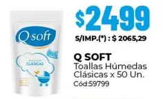 X$ - Toallas Húmedas Clásicas x 50 Un. Cód:59799