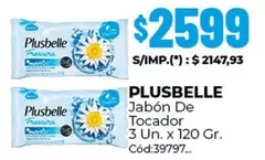 Plusbelle - Jabón De Tocador 3 Un. x 120 Gr. Cód:39797