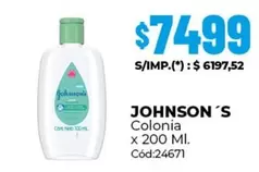 X$ - Colonia x 200 Ml. Cód:24671