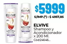 Elvive - Shampoo y Acondicionador x 200 Ml. Cód:24646