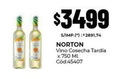 Norton - Vino Cosecha Tardia Cód:45407