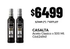 Casalta - Aceto Clasico x 500 Ml. Cód:24941