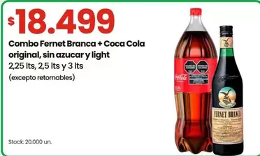 Coca cola - Combo Fernet + Coca Cola