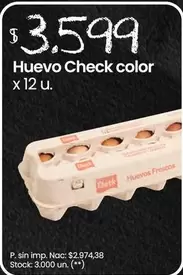 X$ - Huevo Check color