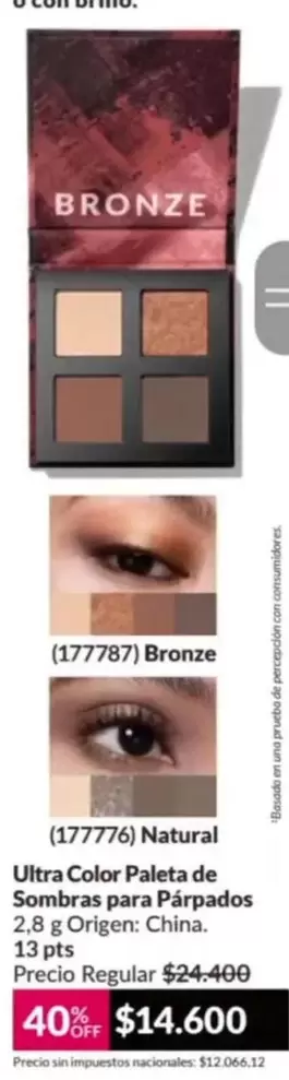 Ultra -  Color Paleta de Sombras para Párpados