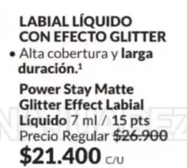 Efecto - LABIAL LÍQUIDO CON EFECTO GLITTER