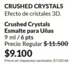 Efecto - Crushed Crystals Esmalte para Uñas