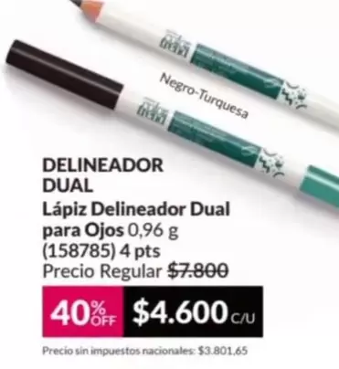 Off - Lápiz Delineador Dual para Ojos (158785) 4 pts