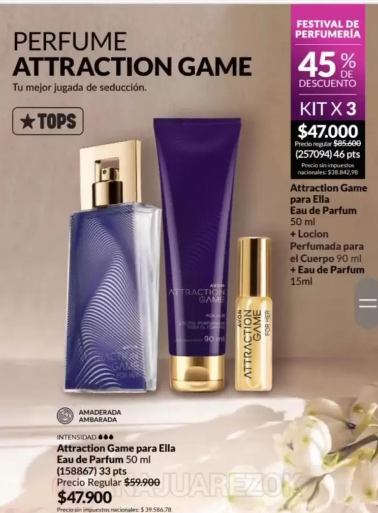 Festival - PERFUME ATTRACTION GAME KIT X 3