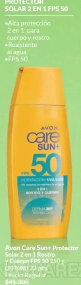 Avon - Protector Solar 2 en 1 FPS 50