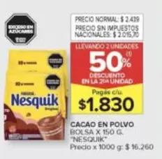 Nesquik - Cacao en Polvo