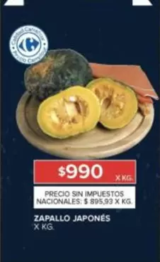 Carrefour - ZAPALLO JAPONÉS