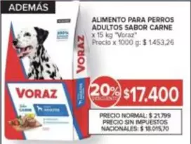Voraz - ALIMENTO PARA PERROS ADULTOS SABOR CARNE