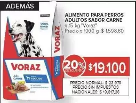Voraz - ALIMENTO PARA PERROS ADULTOS SABOR CARNE