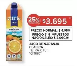 Citric - JUGO DE NARANJA CLASICA
