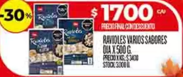 Dia - RAVIOLES VARIOS SABORES