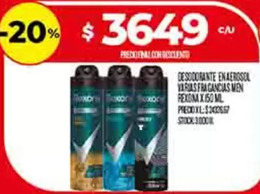Rexona - DESODORANTE EN AEROSOL VARIAS FRAGANCIAS MEN